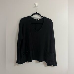 BDG Black V-Neck Sweatshirt